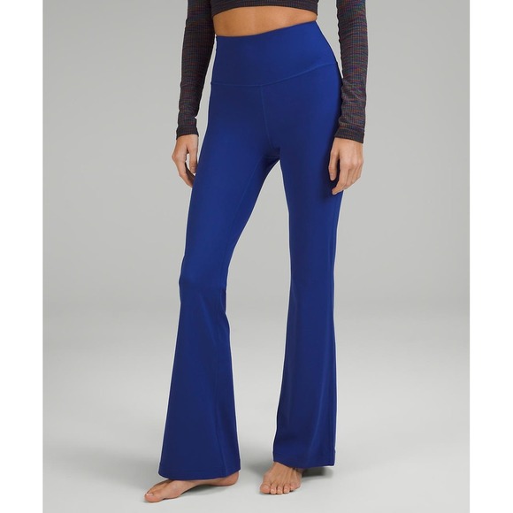 Lululemon Pants - Lululemon Groove Super High Rise Flared Pant Nulu Larkspur Blue LW5FG2S Size 8